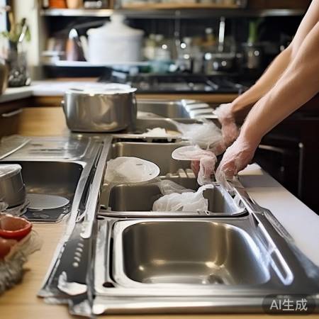 擦干装回,厨房清爽