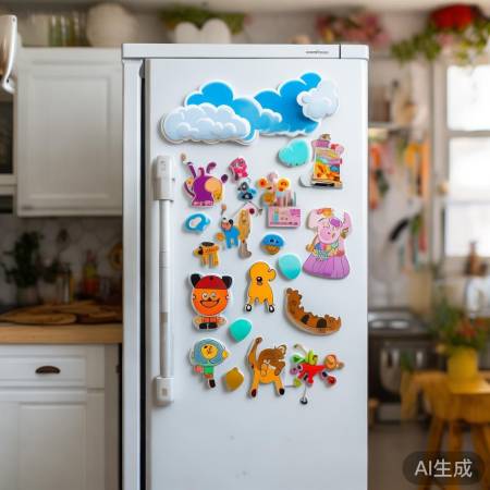 冰箱贴变艺术画