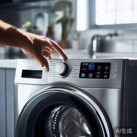 启动洗衣机，智能定时洗