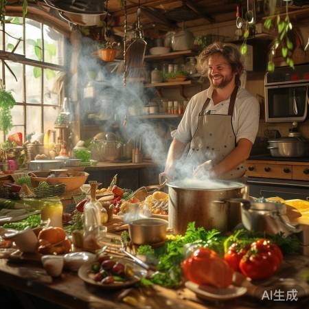 厨房自然生活态度