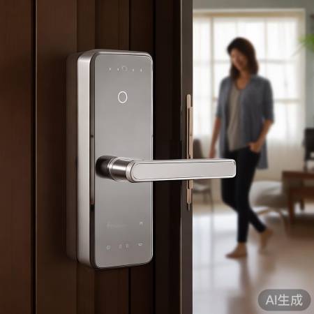 半自动锁，一键开闭