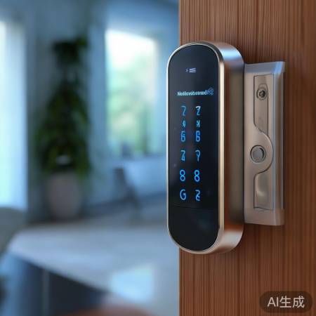 智能锁密码解锁，复杂安全。