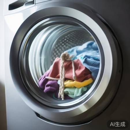 洗衣机绑绳防缠绕