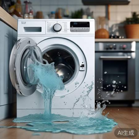 洗衣机排水堵塞，响声不断