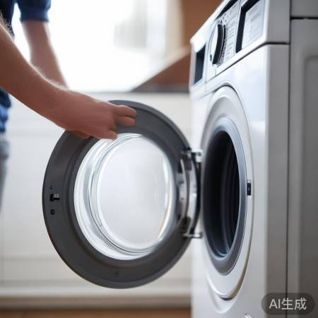 检查洗衣机门是否关闭