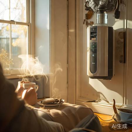 周末咖啡时光，美式壁挂炉玄关设