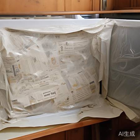 消毒柜门口设简易障碍