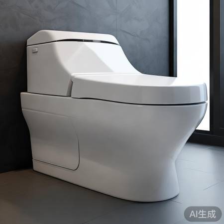 “侧排水电动马桶，洁净如厕新体