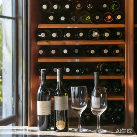 红酒柜摆设,自然优雅