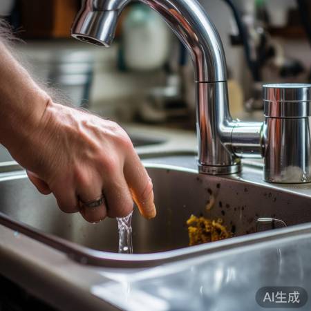 检查水龙头异物