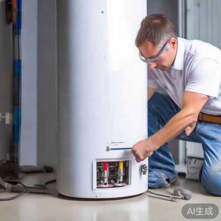 安装热水器，需平放并固定