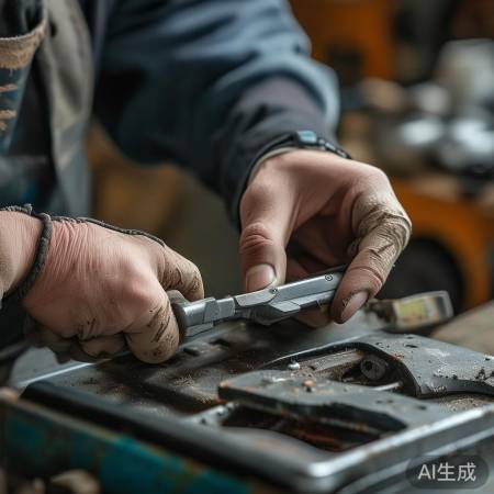 消毒柜拧螺丝，均匀用力