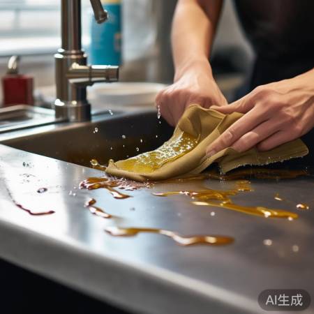 清洁油污口，确保彻底