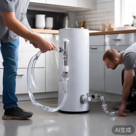 安装水管，接冷水热水口