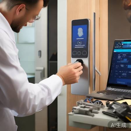 指纹锁安装调试,使用简单,定期