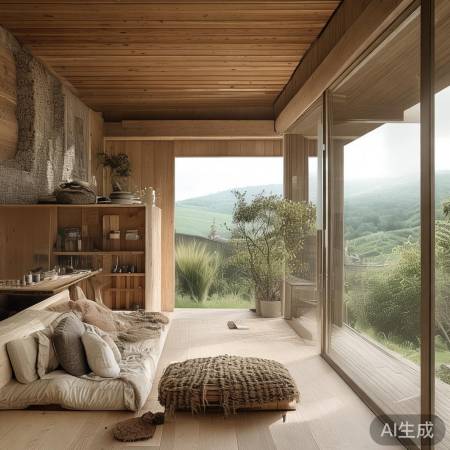 农村门色搭配,自然和谐