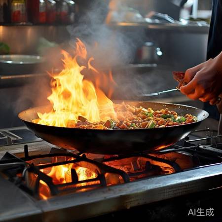 喷嘴炒菜,美味均匀