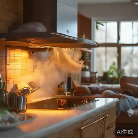 “厨房神器，智能油烟机开关”