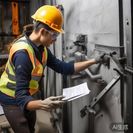 安装挂架，两人合作，确保稳固