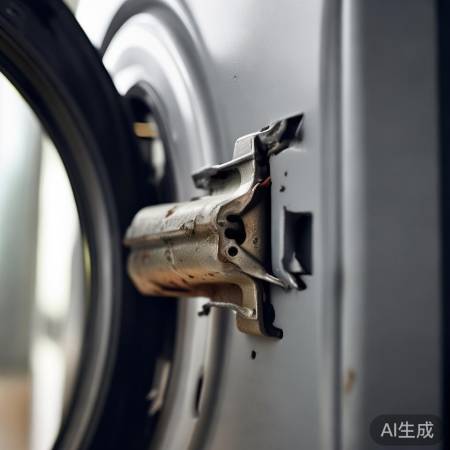 检查洗衣机门铰链