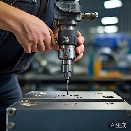 保险柜钻孔，力度适中