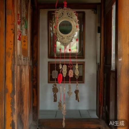 化解煞气，门镜五帝钱