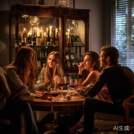 红酒柜里，复古浪漫情