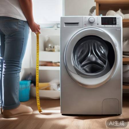 “洗衣机尺寸，现场测量”