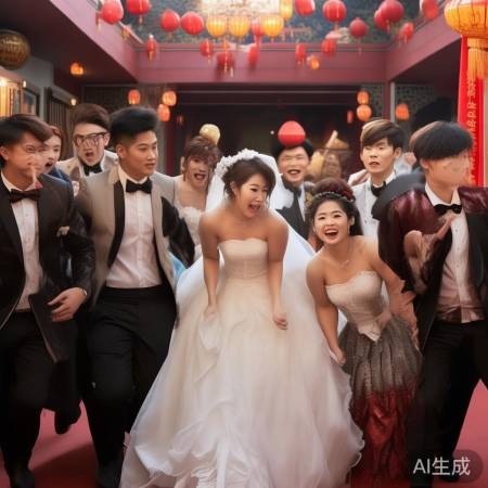婚礼闹伴娘，欢乐多。