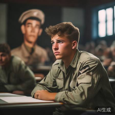 英雄母亲含泪送子参军